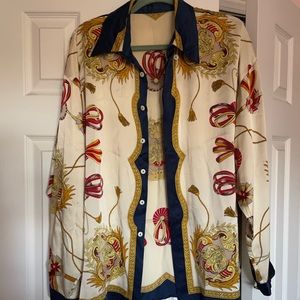 Vintage silk sailors shirt